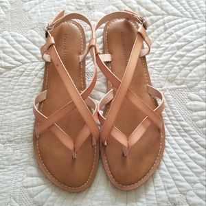 Amazon Essentials Leather Strappy Sandals
